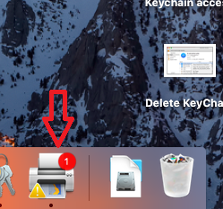 Printer Icon in Mac OS dock