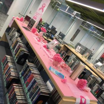 Breast Cancer Awareness Month display