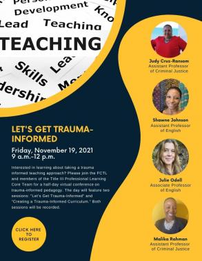 Flier for Trauma Informed mini conference
