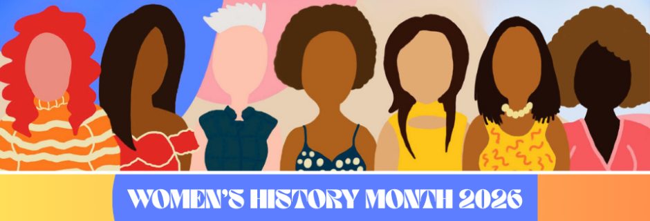 illustrative graphic of a diverse group of women and Women's History Month 2026 illustrative graphic of a diverse group of women and Women's History Month 2026.
