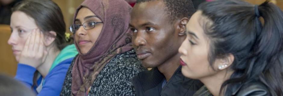 Students Attending a lecture on campus