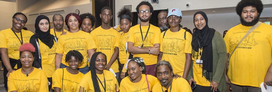 New Student Orientation Leaders at Community College of Philadelphia.