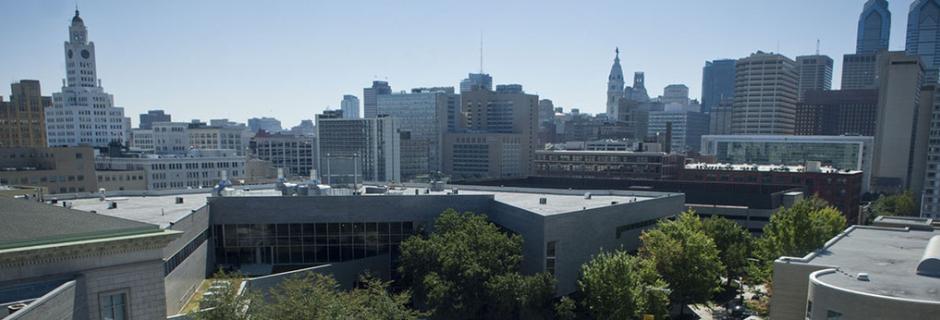Rooftop view of Main Campus at Community College of Philadelphia.