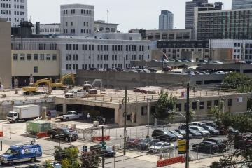 The site of the Hamilton construction project.