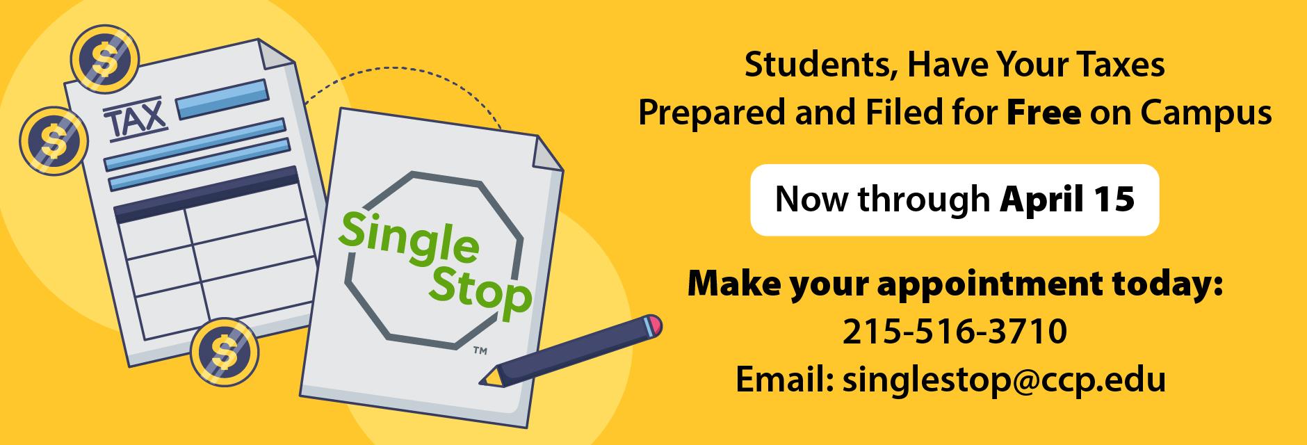 Free tax preparation with Single Stop